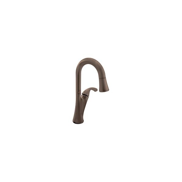 Oil Rubbed Bronze One-Handle Pulldown Bar Faucet